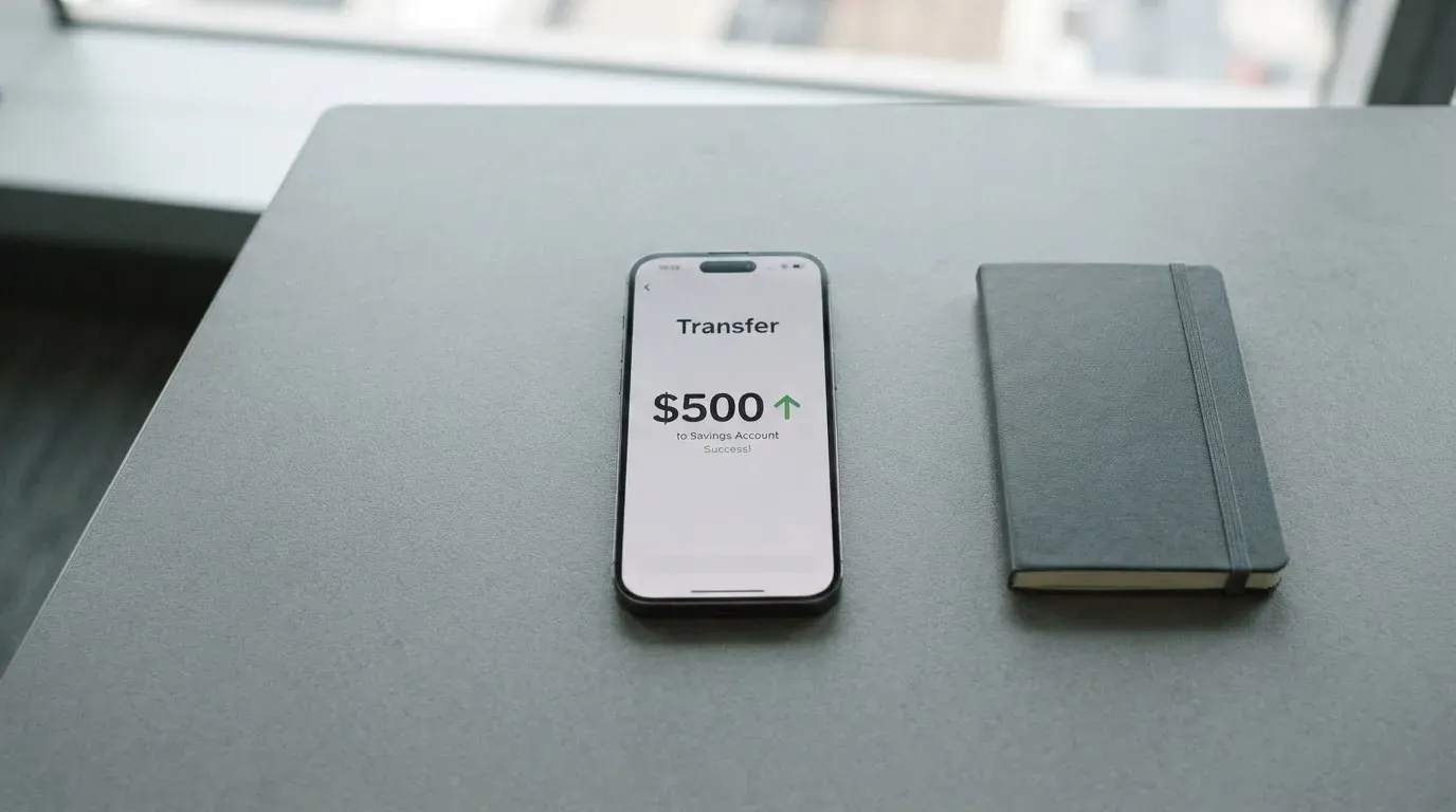 A phone showing a stablecoin transfer screen